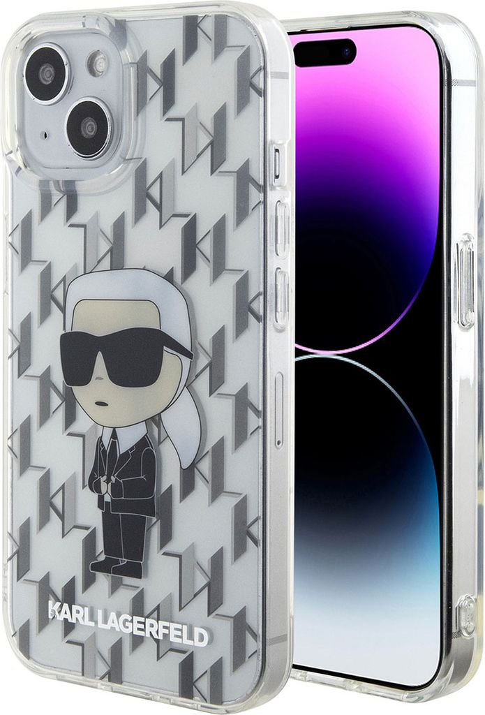 Karl Lagerfeld iPhone 15 Hardcase - Ikonik Monogram - Produktbild 