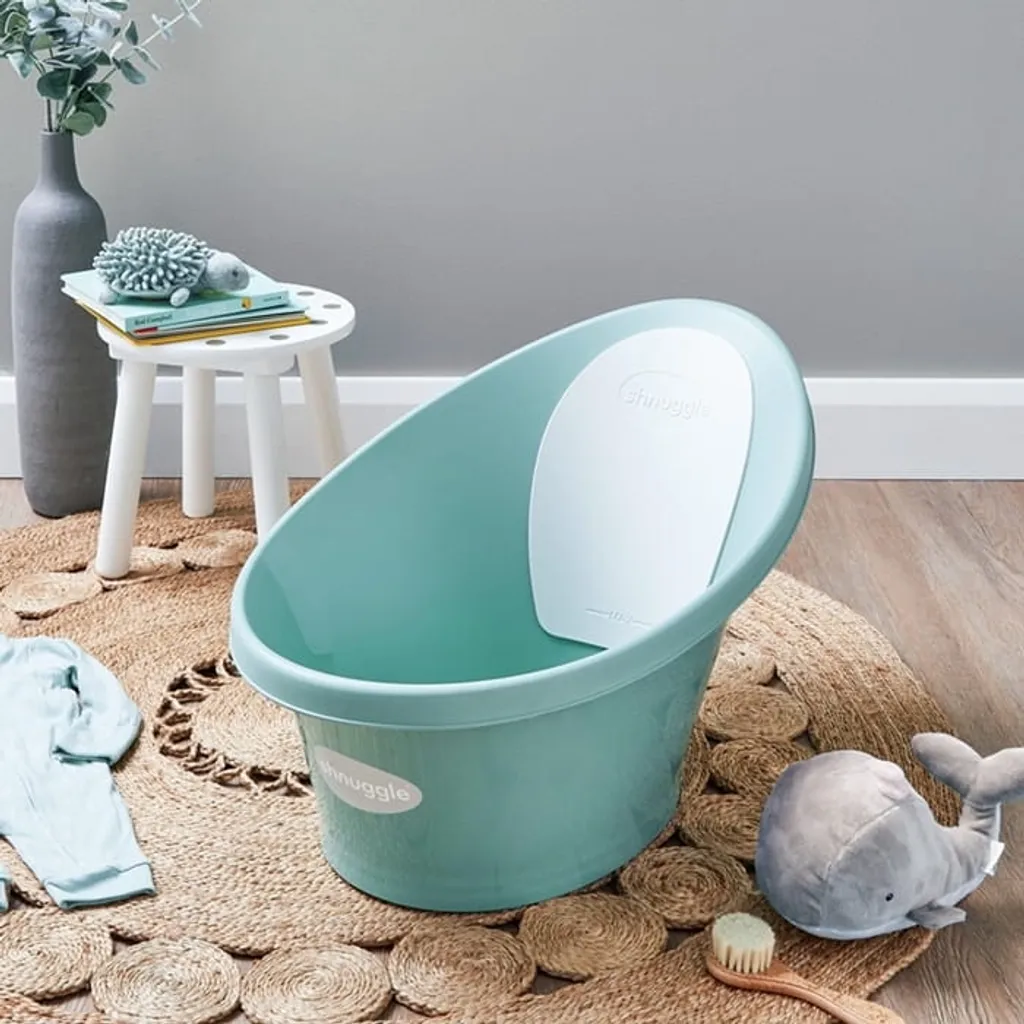 Baignoire nourrisson Shnuggle Eucalyptus idéale pour les petits espaces