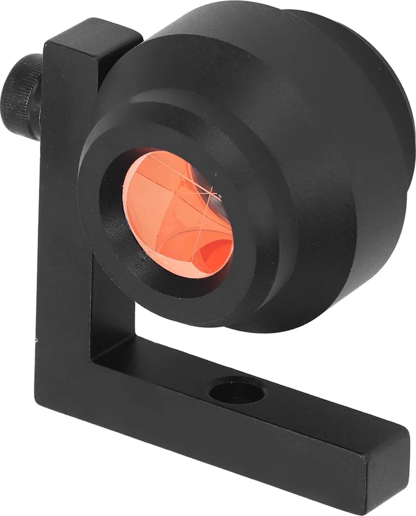 Prisme à angle droit 90° avec support en L et optique double face