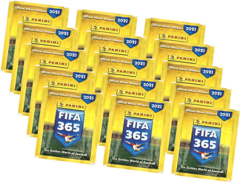 FIFA 365 Sticker Edition 2021 - Sammelsticker - 15 Tüten Sticker