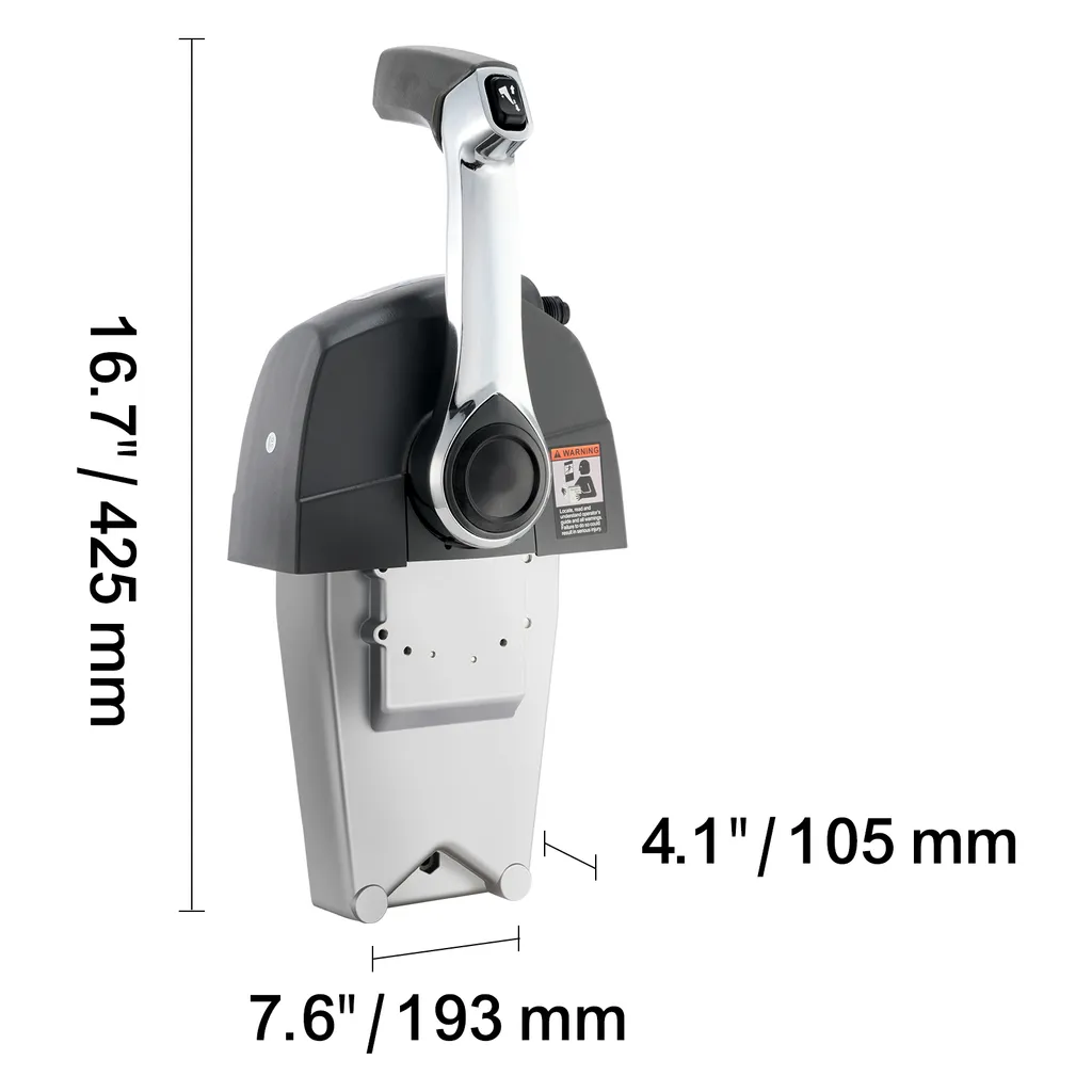 Boîtier de commande marine VEVOR montage supérieur avec Power Trim - 8