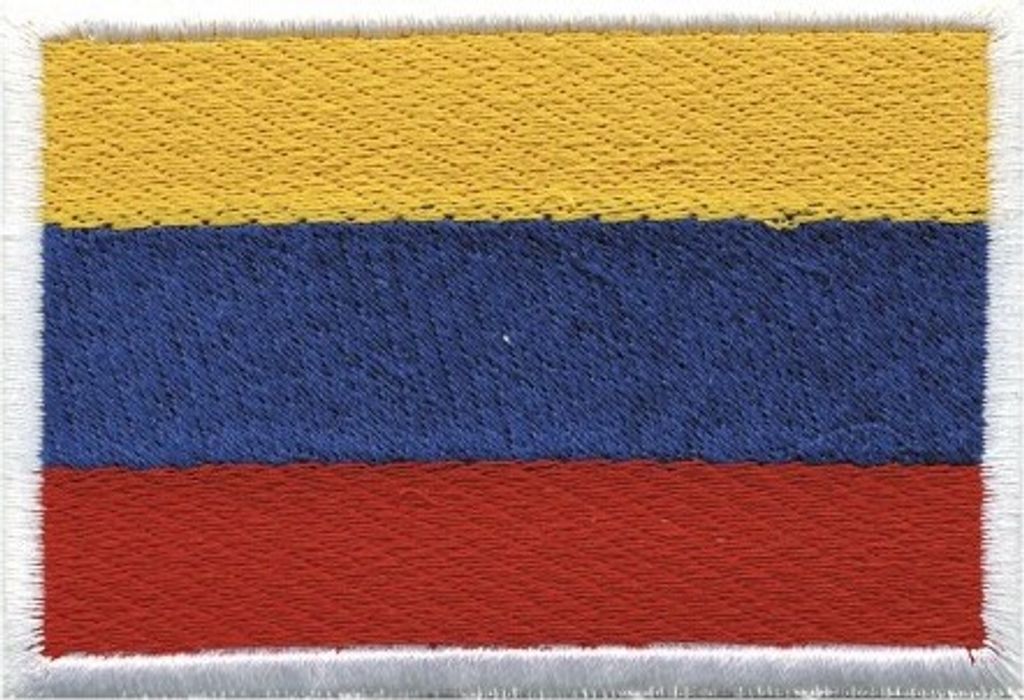 Aufnäher Länderflagge - Kolumbien - 20459 Gr. ca. 8 x 5cm
