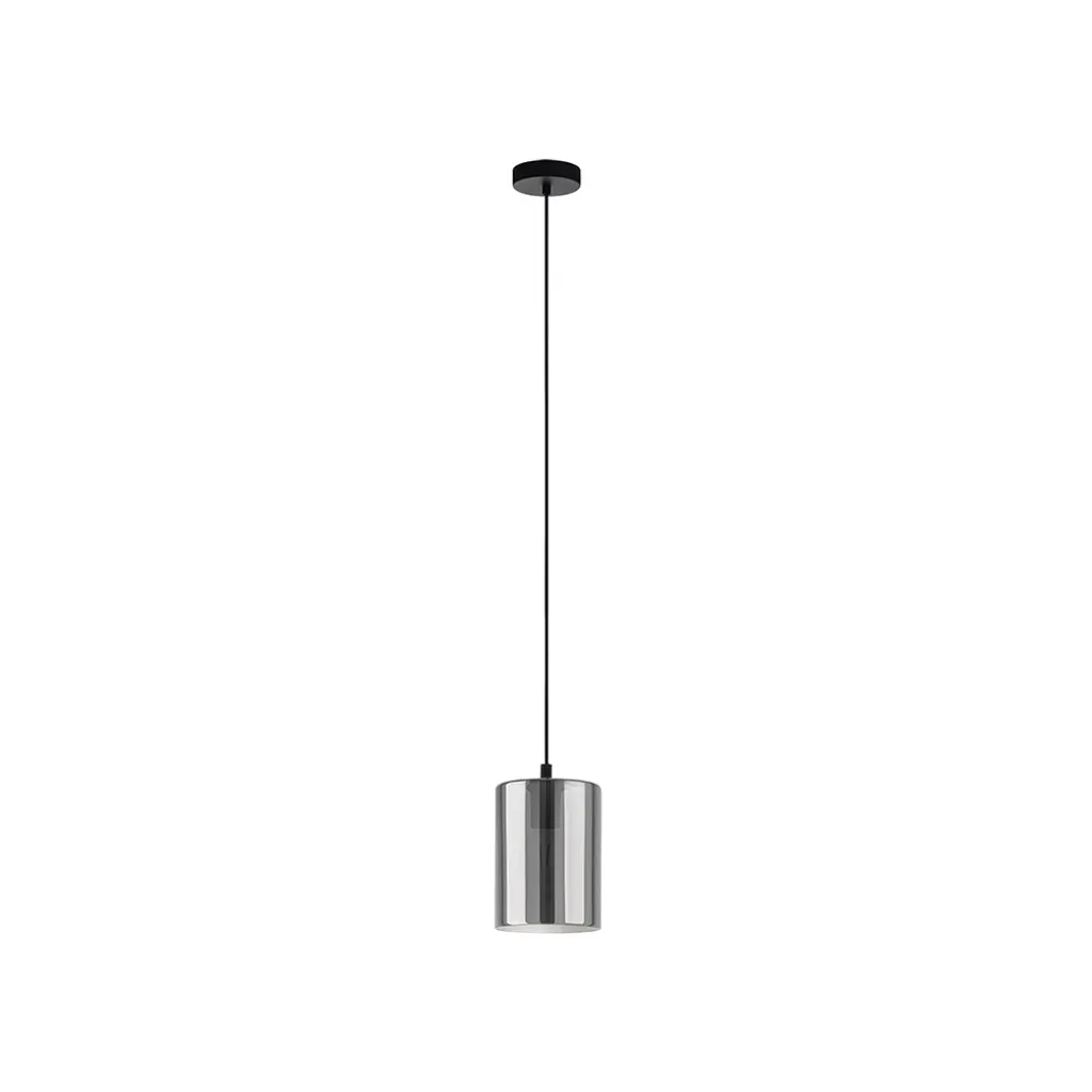 Eglo 98585 CADAQUES 1 Suspension E27 Ø160mm Luminaire Noir Transparent