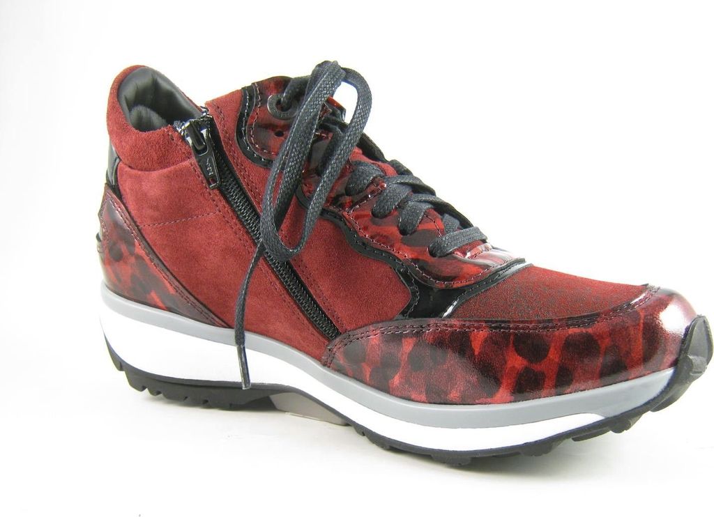 Xsensible Damen Schnürschuhe sportlich rot Gr. 37