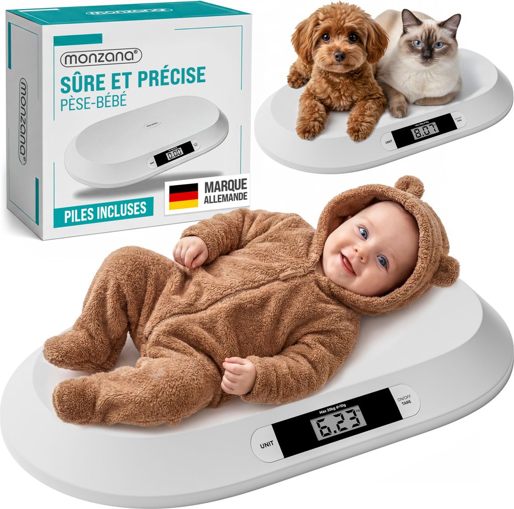 MONZANA® Pèse-bébé balance précision 10 gr. balance bébé Image du produit 