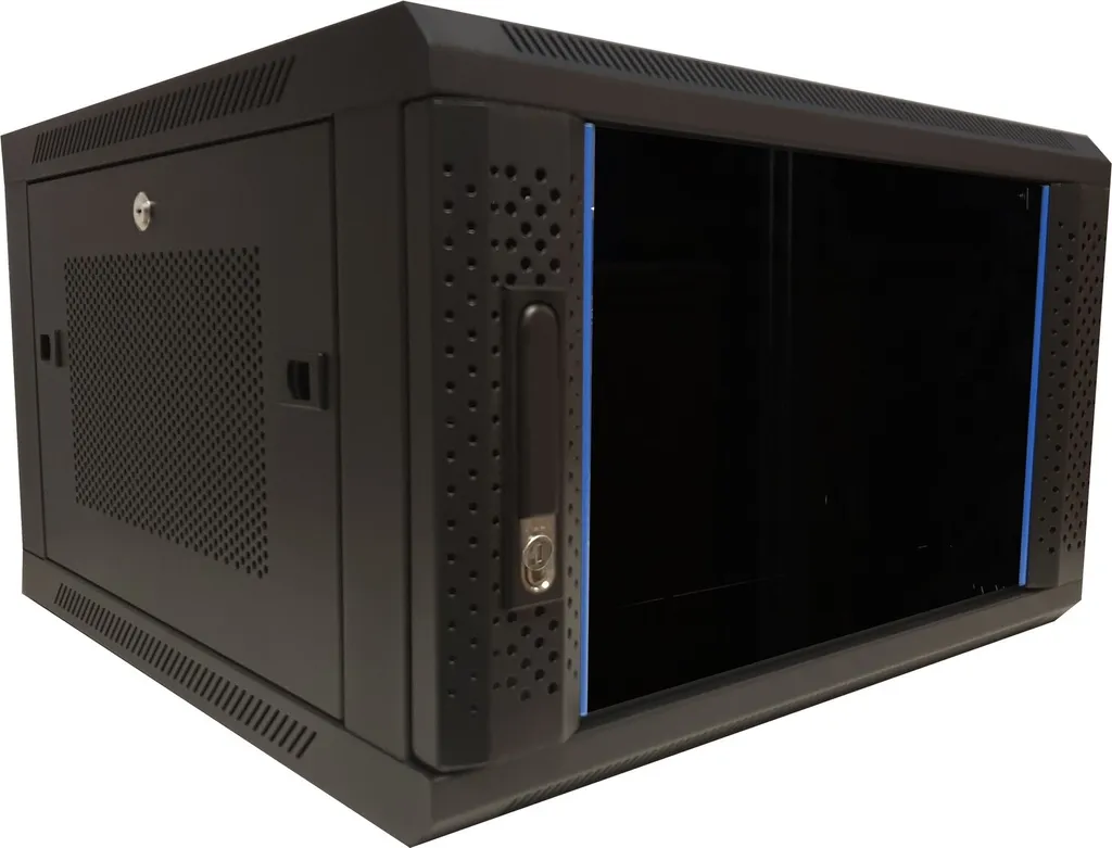 DSIT Armoire Serveur 6U 19 Pouces DS6606ZP avec Porte Vitrée 600x600x368