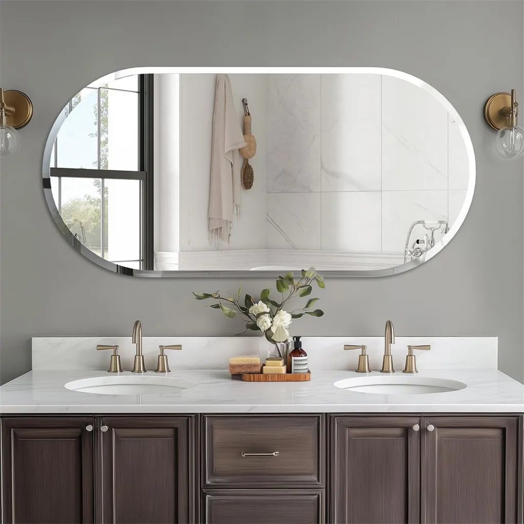 Specchio Ovale ARTLOGE 50x80cm Senza Cornice: Eleganza Moderna