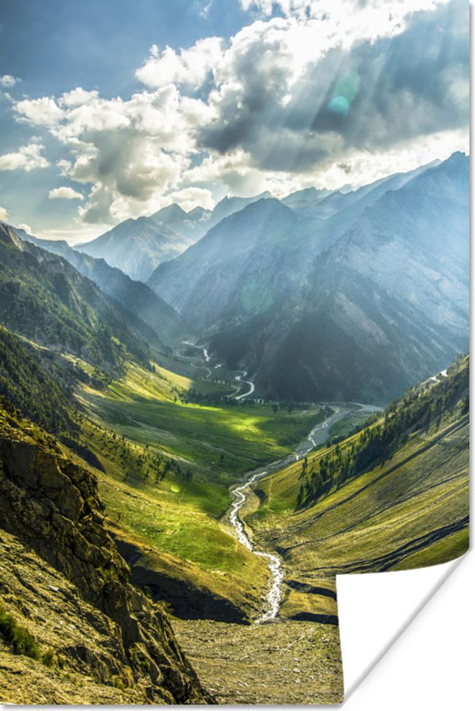 MuchoWow Poster Landschaft von Leh Ladakh nördlich von Indien 120x180 cm - Kunstposter