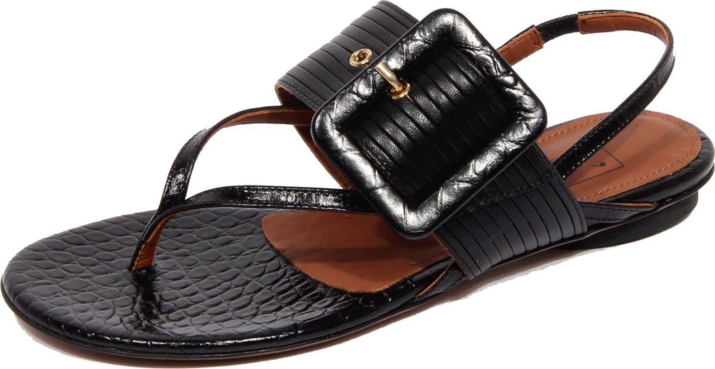 G1576 infradito donna L'AUTRE CHOSE schwarz Sandale Frau