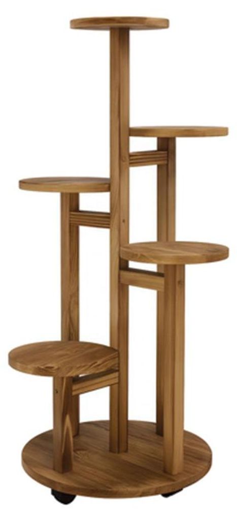 Ruhhy 26041 Stojan na květiny 86 x 33 x 18 cm, hnědý Obrázek produktu 