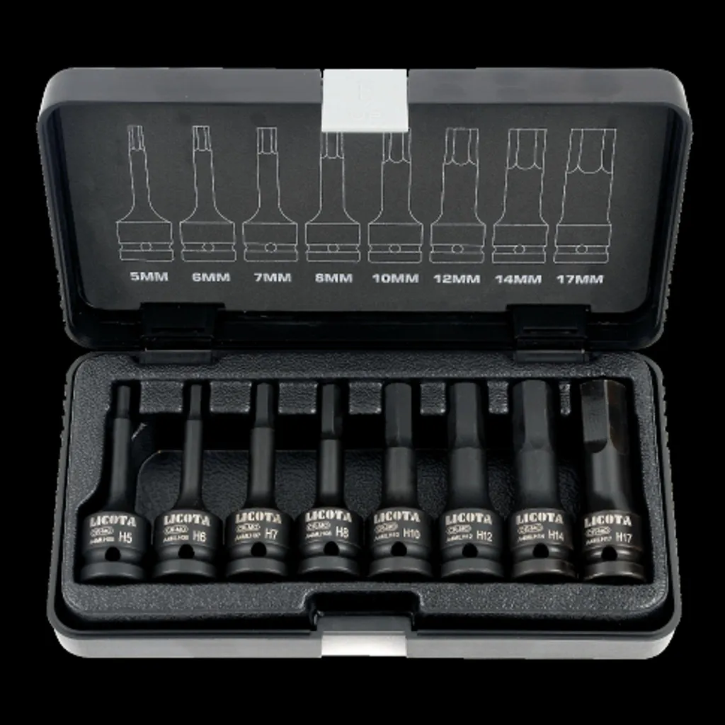 Kit Douilles Ribe 3/8 Impact 8 Pièces pour Mécanique Automobile