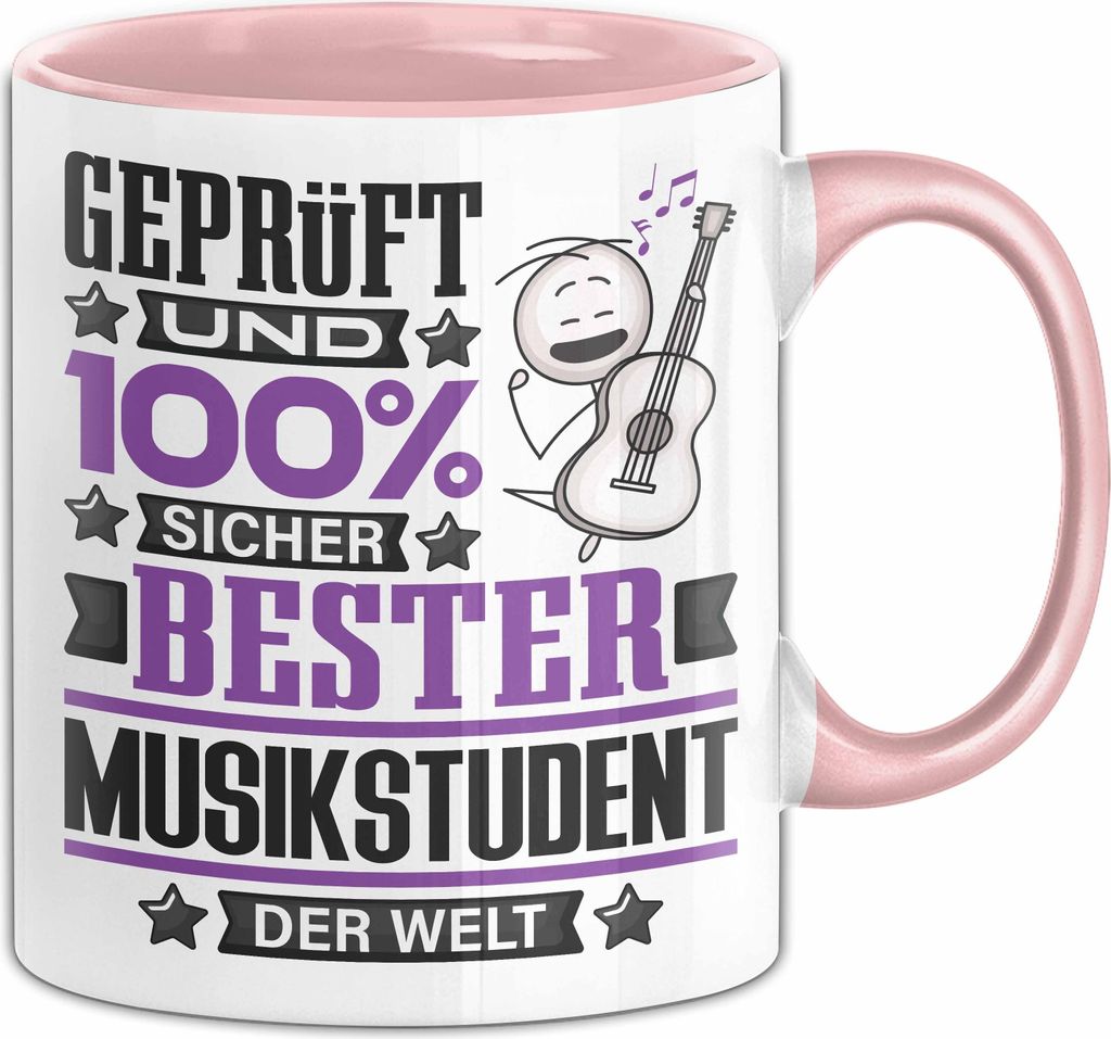 Musikstudent Geschenk Lustiger Spruch für Musikstudent Geschenkidee Bester Musikstudent Der Welt (Rosa)