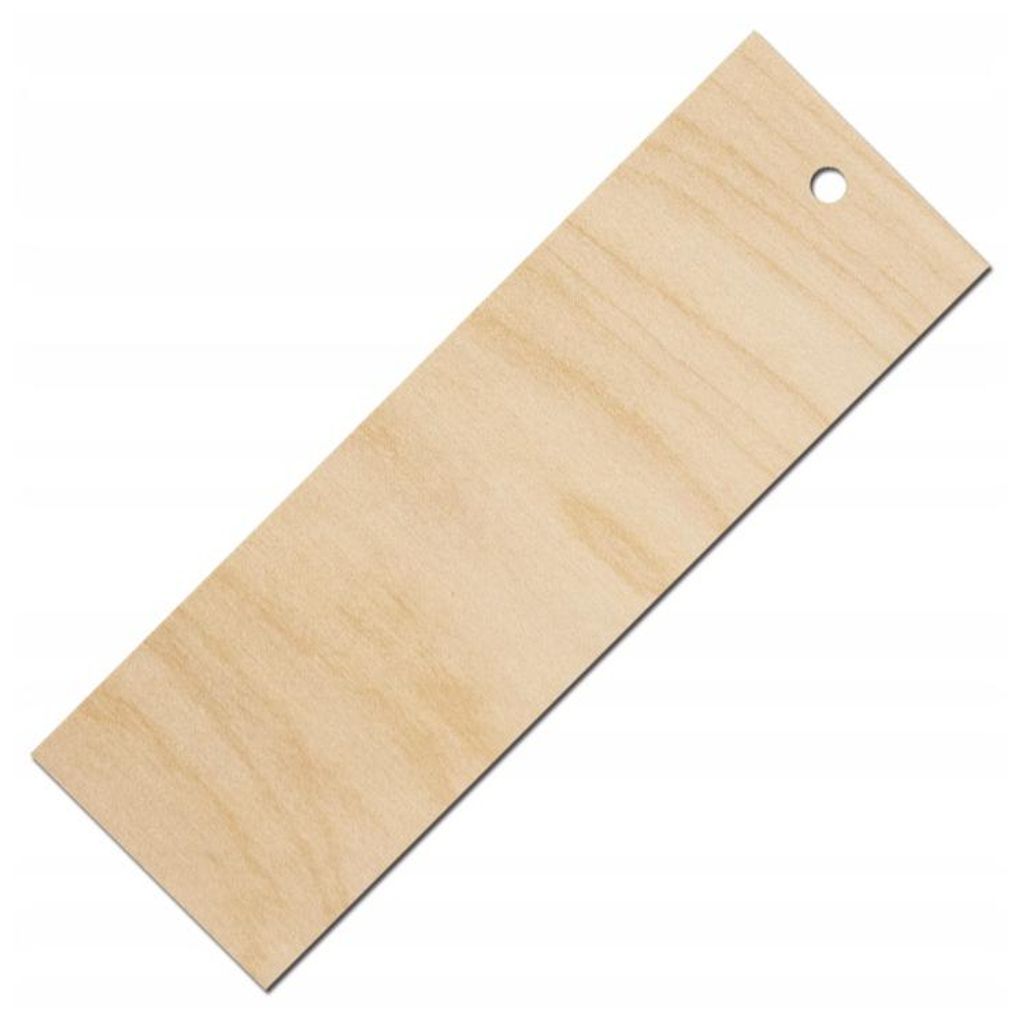 Marque-page simple en bois - 15x5 cm - Décor Image du produit 
