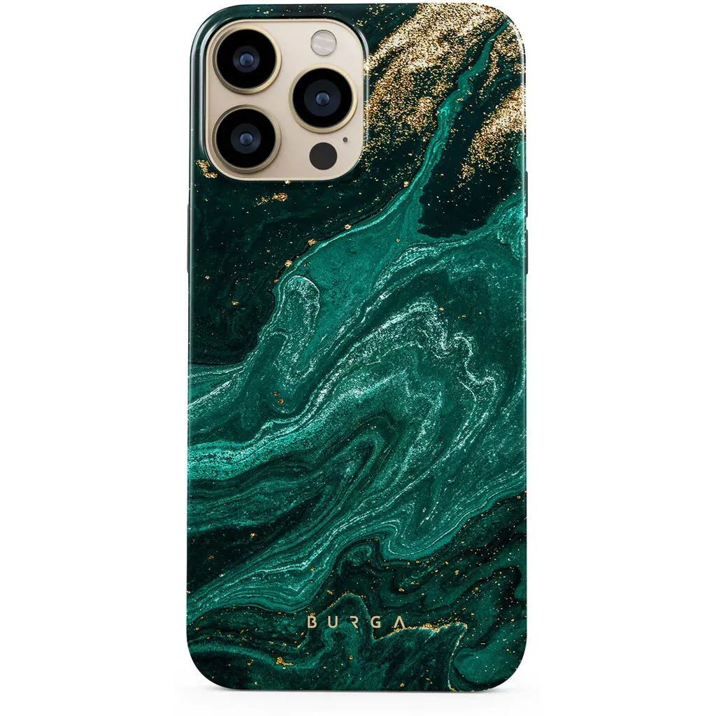 Coque Antichoc Burga iPhone 14 Pro Max Emerald Pool Double Couche Hard
