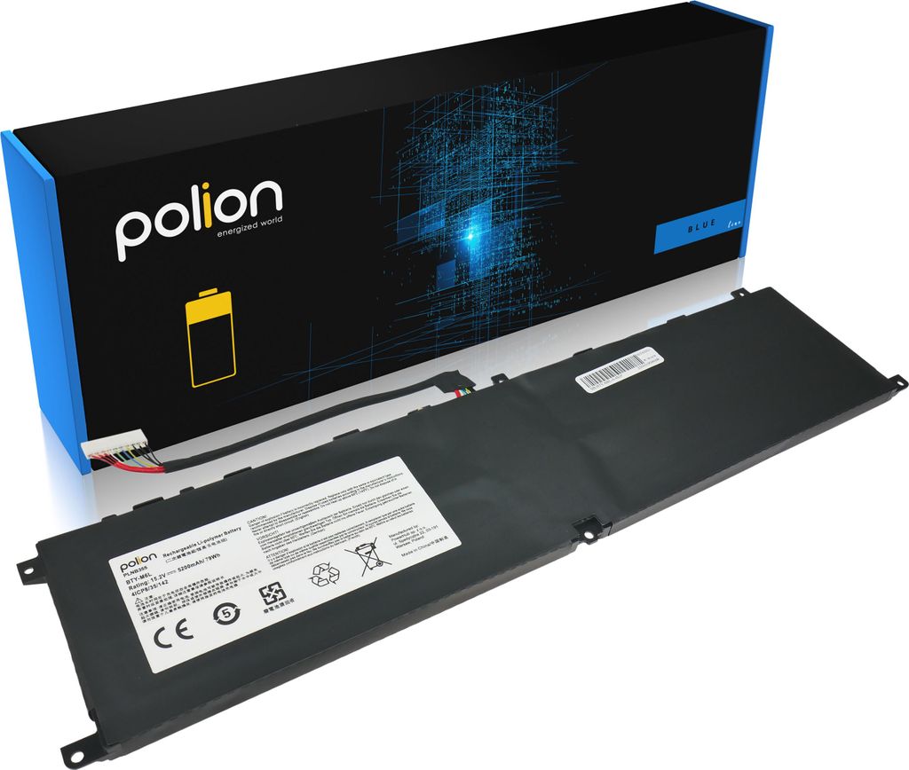 POLION Laptop-Batterie MSI BTY-M6L 5200mAh