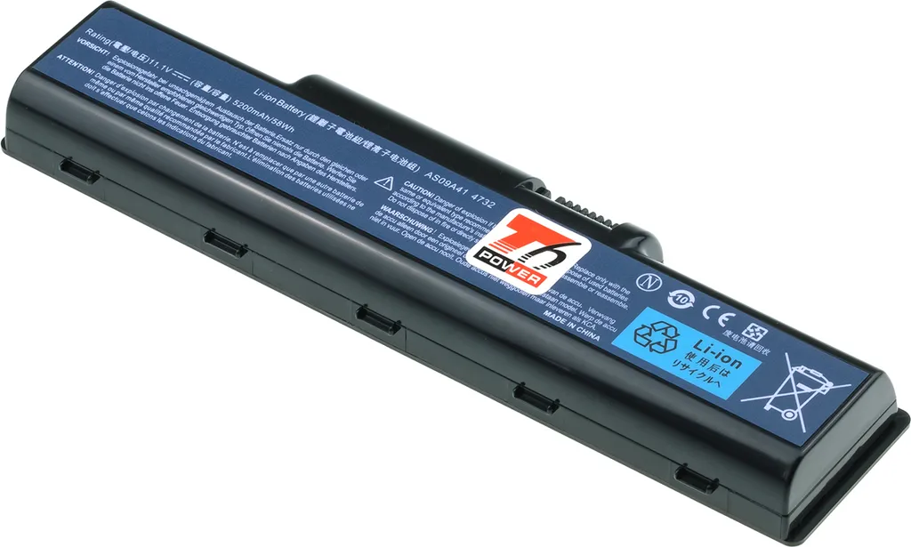 Batteria T6 Power per Acer Aspire 7315 - 5200mAh 10,8V Li-Ion 56Wh - 1
