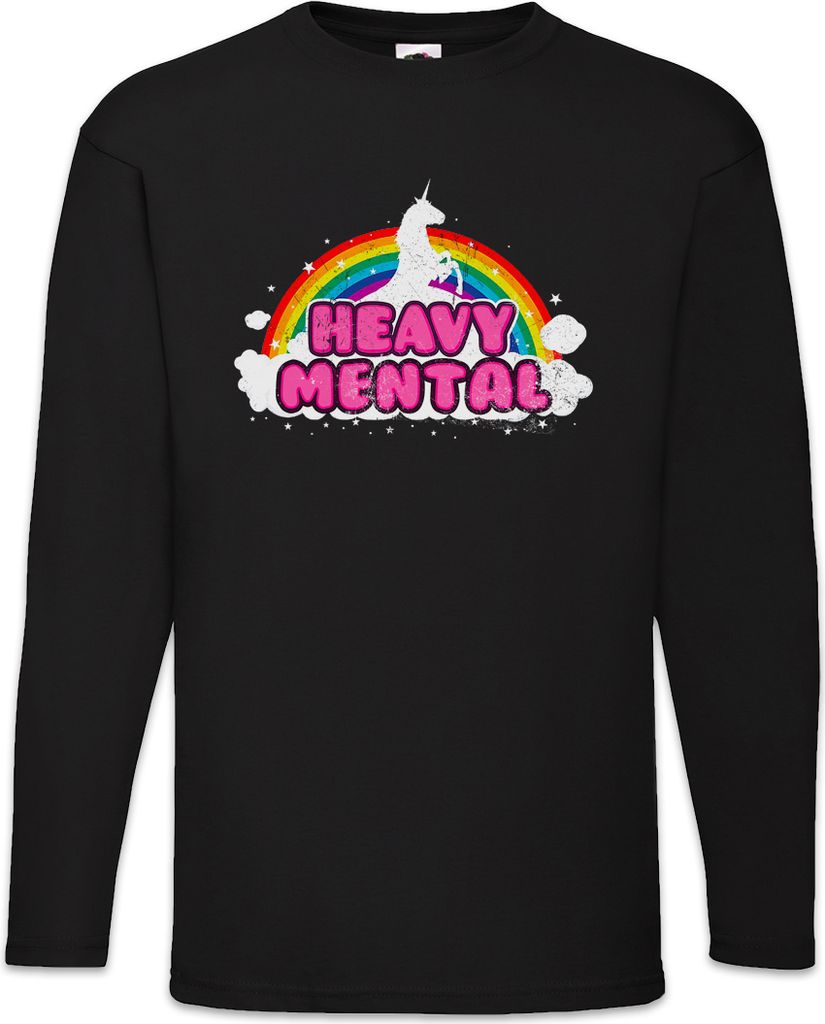 Urban Backwoods Heavy Mental, Langarm T-Shirt, Farbe: Schwarz, Größe: 4XL