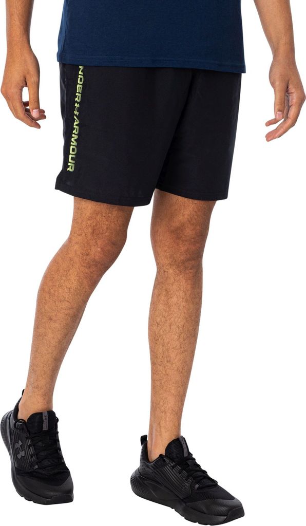 Under Armour Tech Woven Shorts mit Wortmarke, Schwarz S