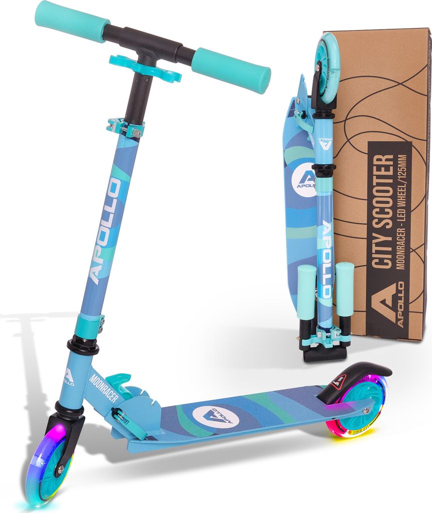 Apollo 125mm klappbarer City Scooter Moonracer - mint Produktbild 