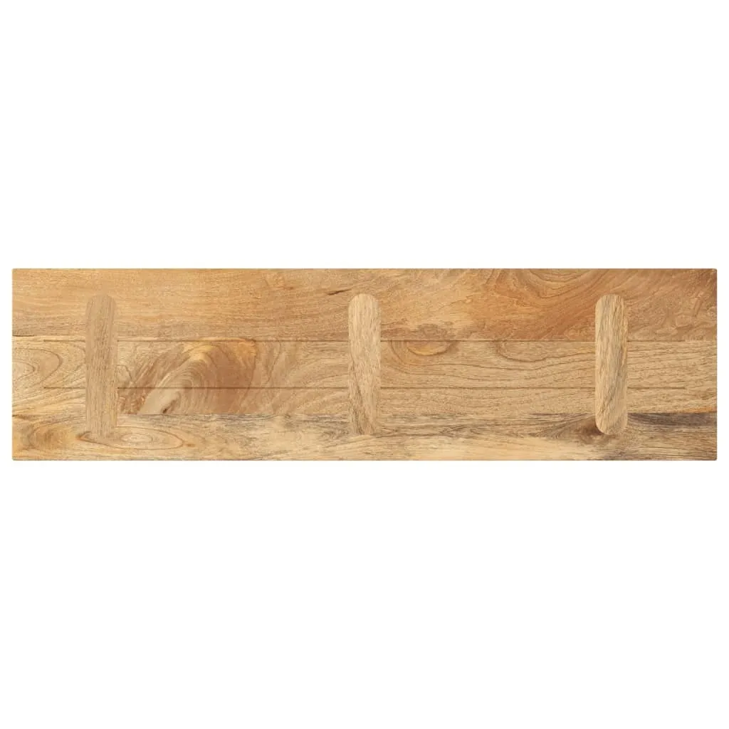 Piano del tavolo 110x40x2,5 cm rettangolare in legno massiccio di mango - 5