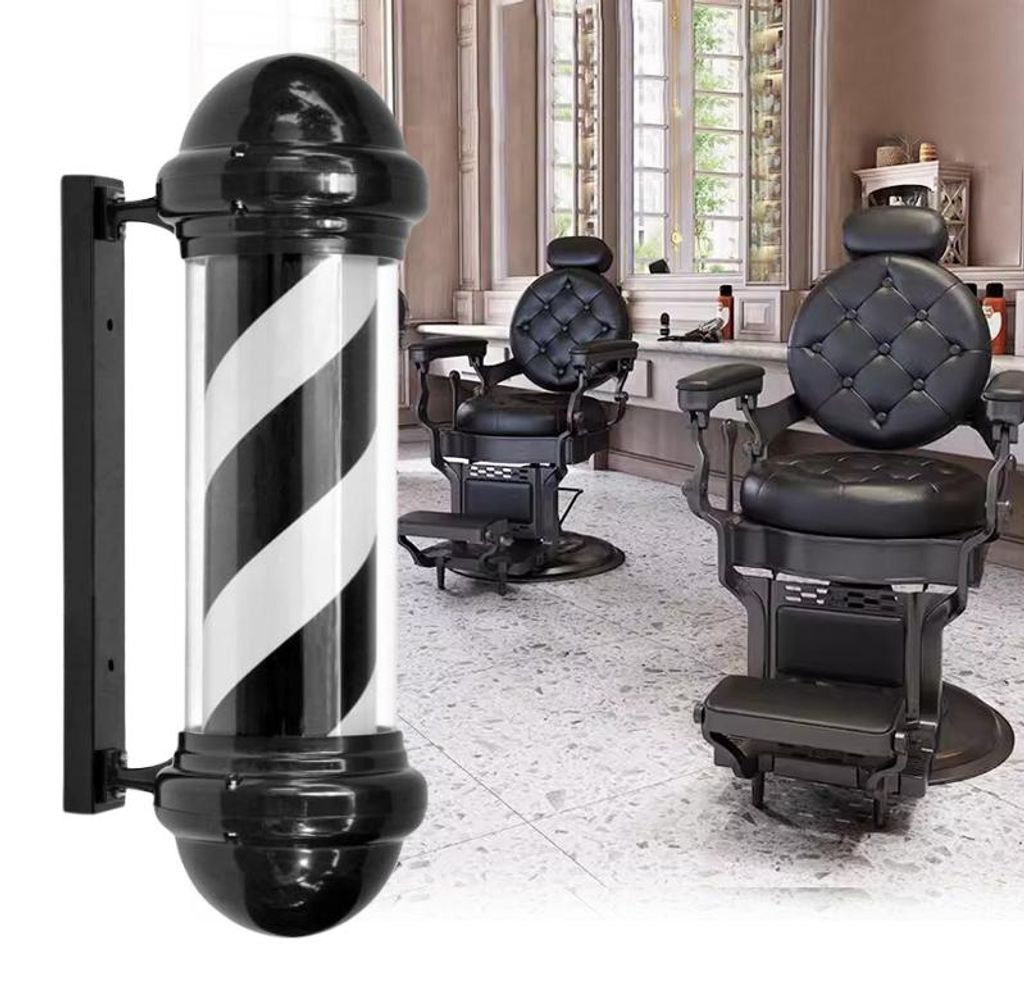 Plafon colonna lampada LED barbershop insegna pubblicitaria Immagine del prodotto 