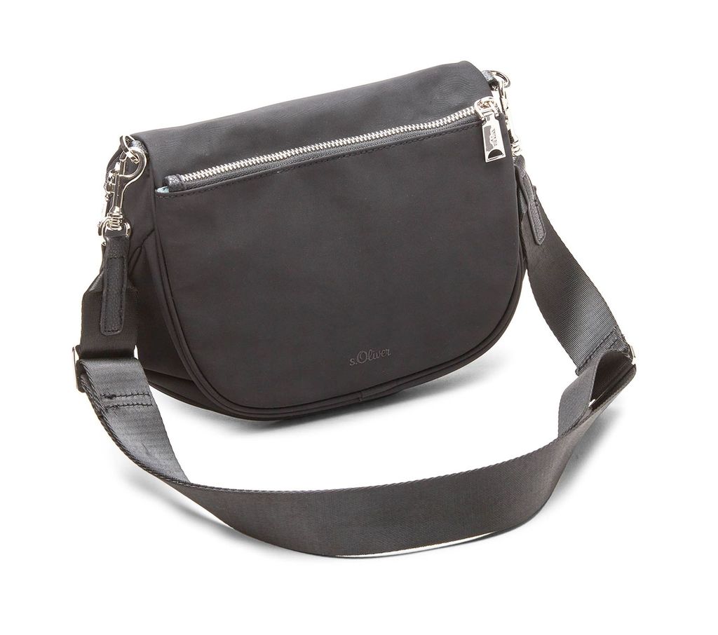 S.Oliver Umhängetasche Crossbody Bag - Grau/Schwarz, Praktisch & Stylisch