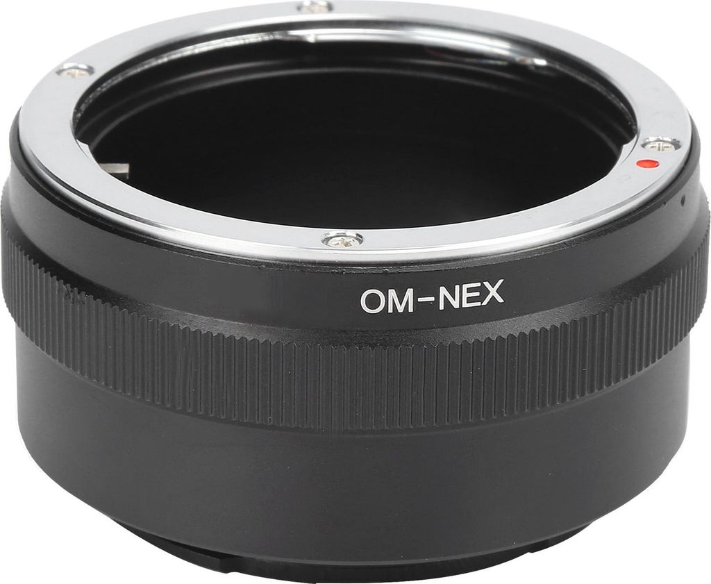 FOTGA OMNEX Konverter-Adapterring für Olympus OM-Objektiv an Sony E-Mount-Kamera