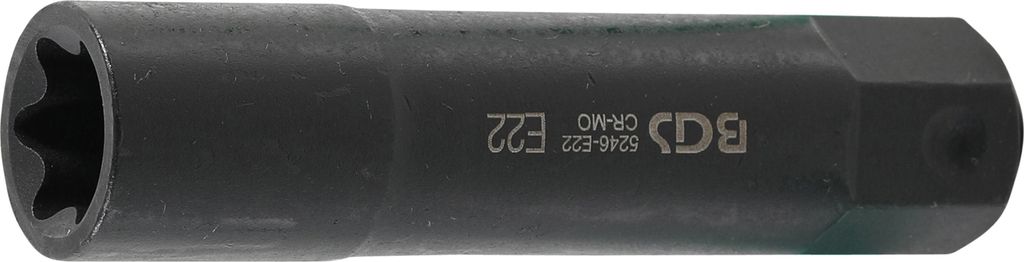BGS 5246-E22 E-Profil Einsatz, 100 mm lang, E22, 22 mm 6-kant