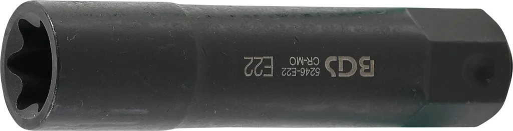 Bussola BGS 5246-E22 per Mezzi Pesanti E-Torx 22mm Extra Deep