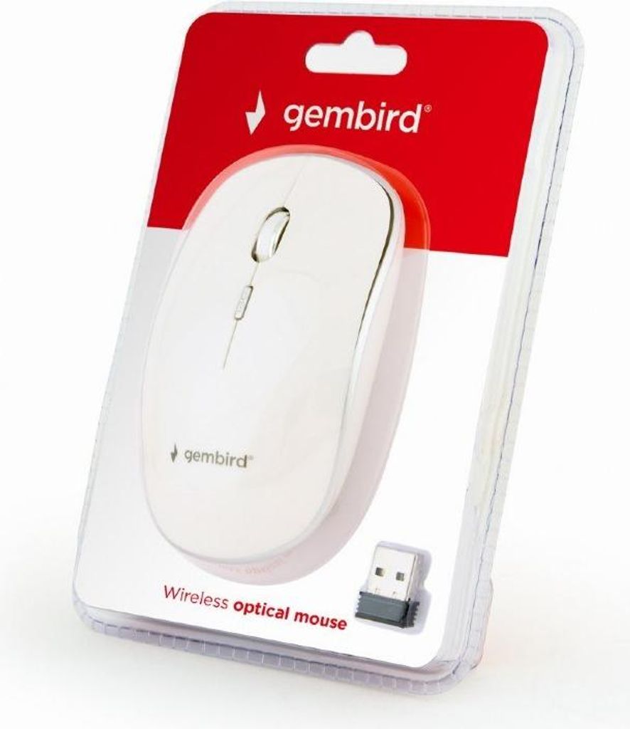 GEMBIRD Gembird MUSW-4B-01-W Mouse da ufficio ambidestro RF Immagine del prodotto 