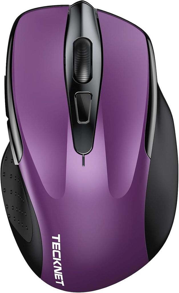 Bluetooth Maus, 4800 DPI Kabellos Ergonomische Maus (Tri-Modi: BT 5.0/3.0+2.4G), 30 Monate Batterielaufzeit, Leise Funkmaus für Laptop PC Computer
