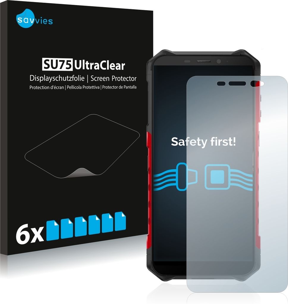 6x Für Ulefone Armor X5 Schutzfolie Savvies Displayschutz Display Schutz Folie Klar Transparent