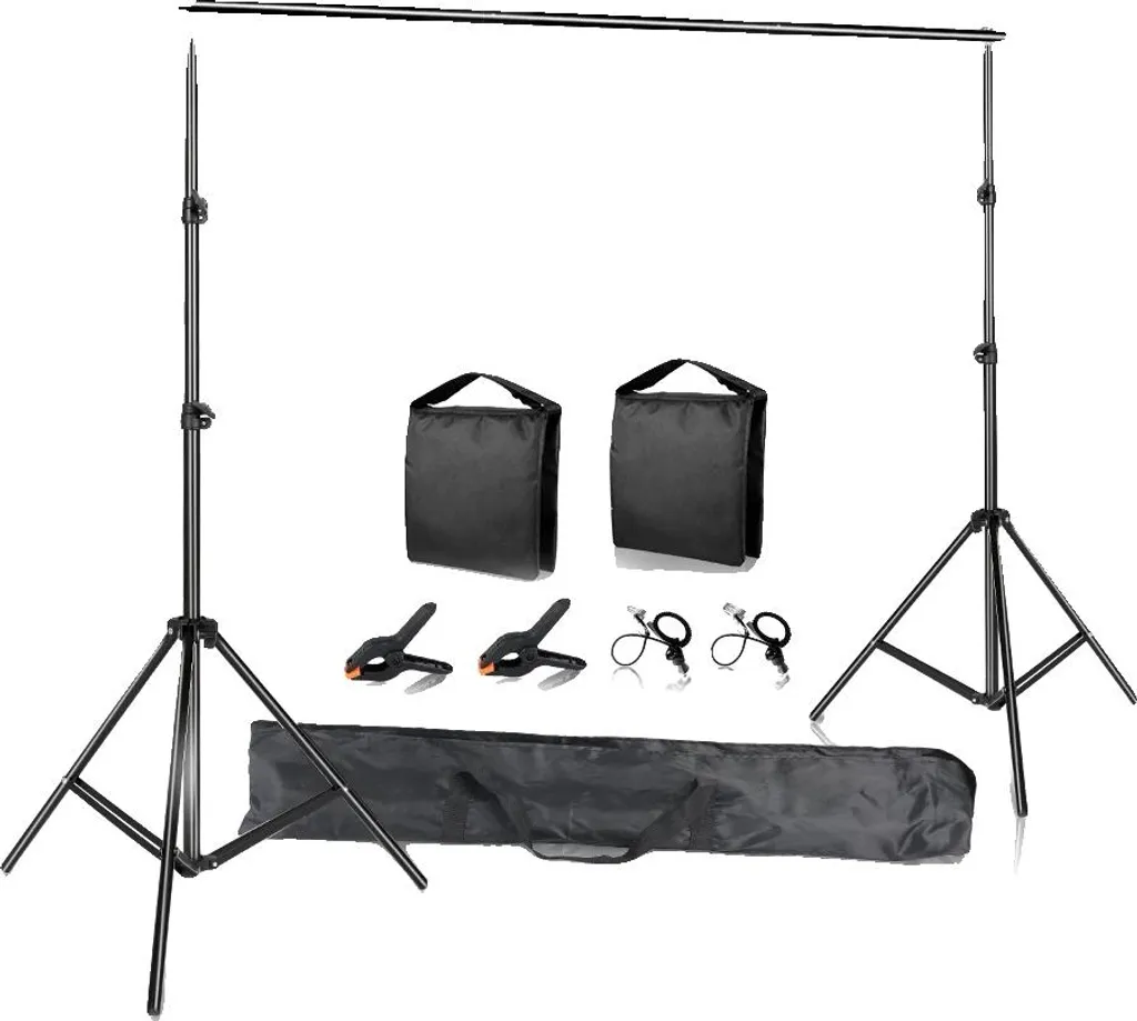 Support de Fond Photo Design Léger 2.6x3M et 2 Sacs de Sable de Lestage