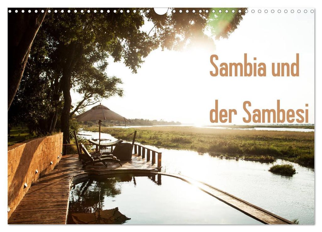 Sambia und der Sambesi (Wandkalender 2027 DIN A3 quer), CALVENDO Monatskalender