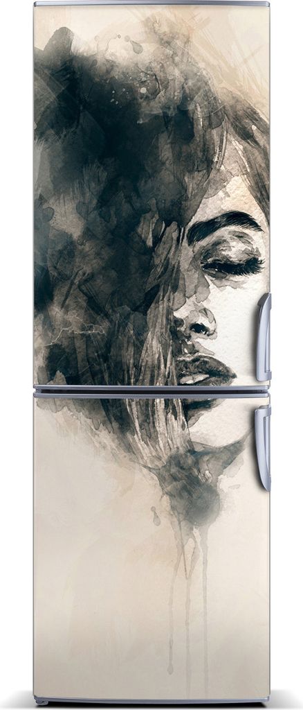 Tulup Kühlschrankdekoration - Magnetmatte - 70 cm x 190 cm - Magnet auf dem Kühlschrank - Abstraction Frau