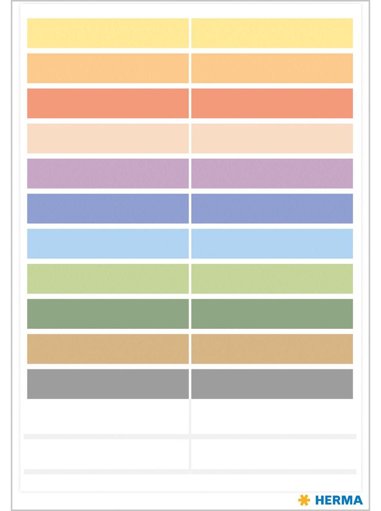 Etiquettes autocollantes HERMA colorées 60 pcs. Image du produit 