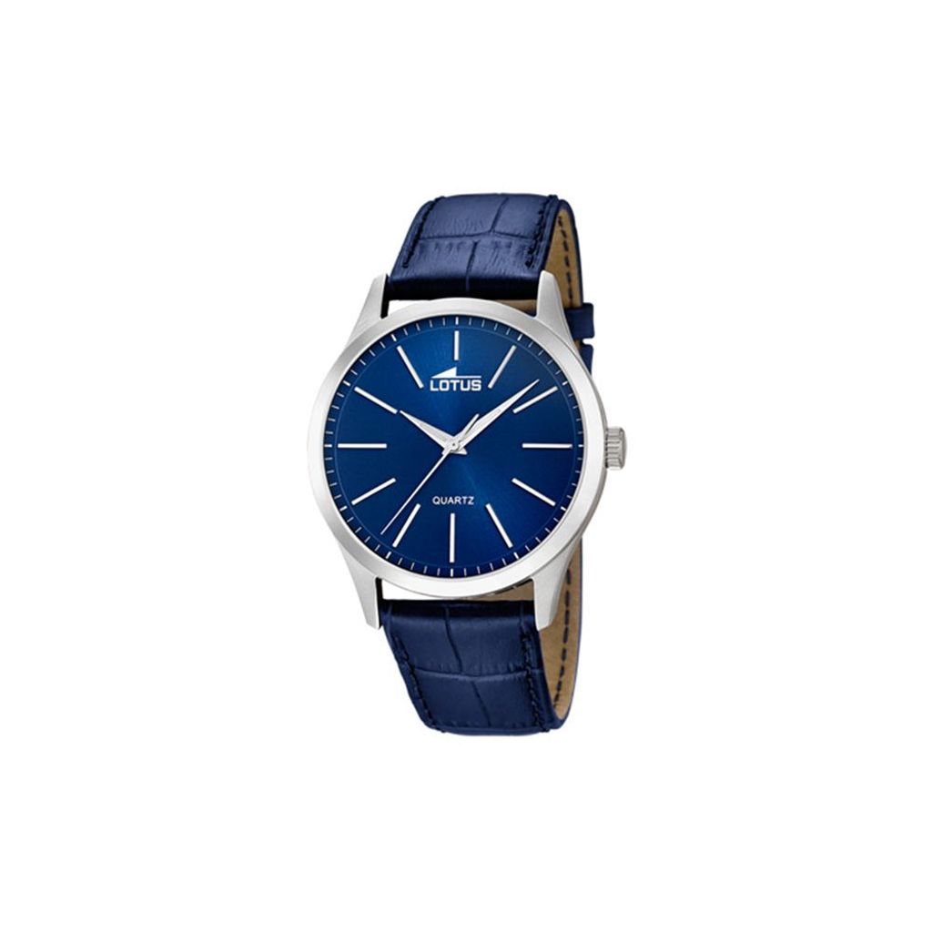 Herrenuhr Lotus Armbanduhr 15961/A Lederarmband blau
