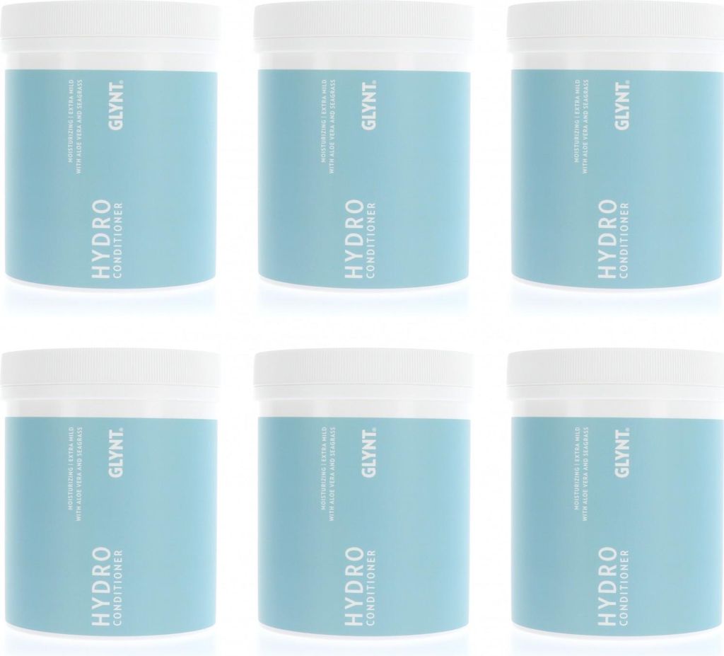 Glynt Hydro Conditioner 6 x 1000 ml Feuchtigkeitspflege für trockene Haare Set