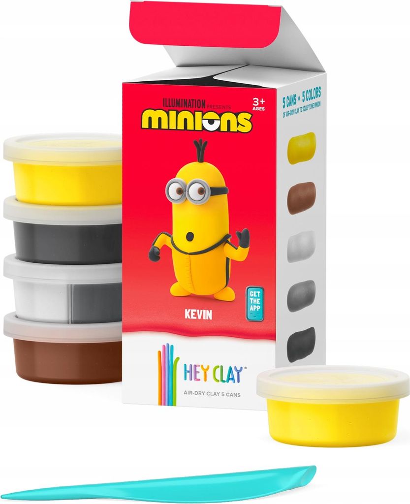 TM TOYS Hey Clay Minions Kevin + Zubehör 5er-Pack 08206