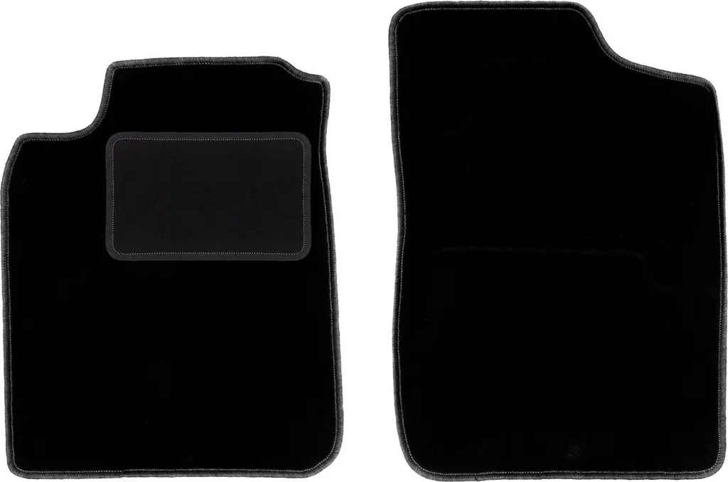 Wielganizator tappetini auto velours anteriori adatto per Daihatsu Charade (1994-2000, hatchback) neri, set 2 pz, con fissaggi