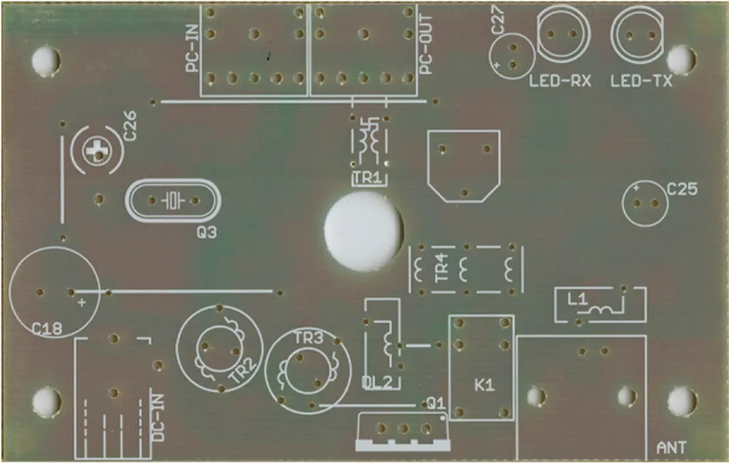 Modulo PCB Ricetrasmettitore NIKI per Modi Digitali - Alta Stabilità RF