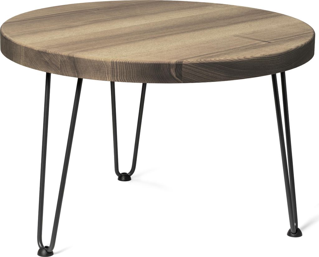 LAMO Manufaktur Couchtisch rund aus Holz 60 cm | Beistelltisch couch | Nachttisch Holz, Wohnzimmertisch klein, Kaffeetisch | Stärke: 40 mm, Farbe:...