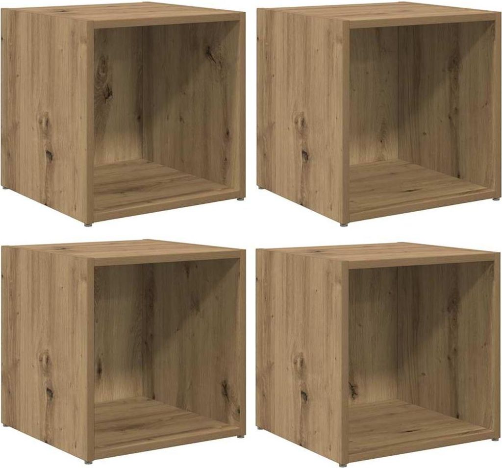 TV-Schrankset 4 pcs Artisan-Eiche 37 x 35 x 37,5 cm
