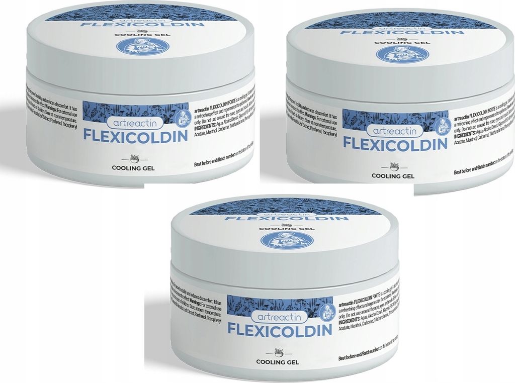 3X Flexicoldin Forte - Kühlgel Zur Unterstützung Von Muskeln Und Gelenken