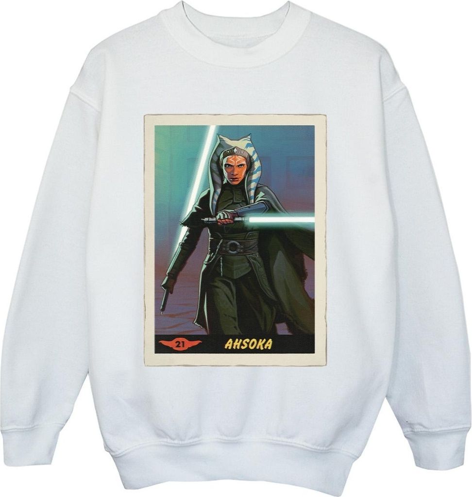Star Wars - "The Mandalorian" Sweatshirt für Jungen BI36542 (104) (Weiß)