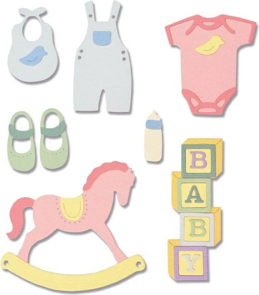 Sagome in metallo Thinlits - bambino 12 pz