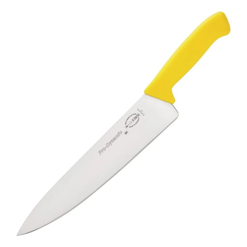 Coltello da chef Dick 26cm codice colore giallo