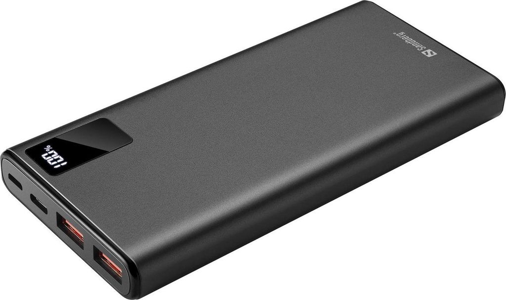 Sandberg 420-58 Powerbank 10000mAh 20W QC3.0 USB-C Display Schwarz
