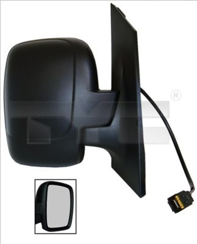 TYC 309-0086 Außenspiegel Seitenspiegel Links für FIAT Scudo (270, 272) Konvex Beheizt