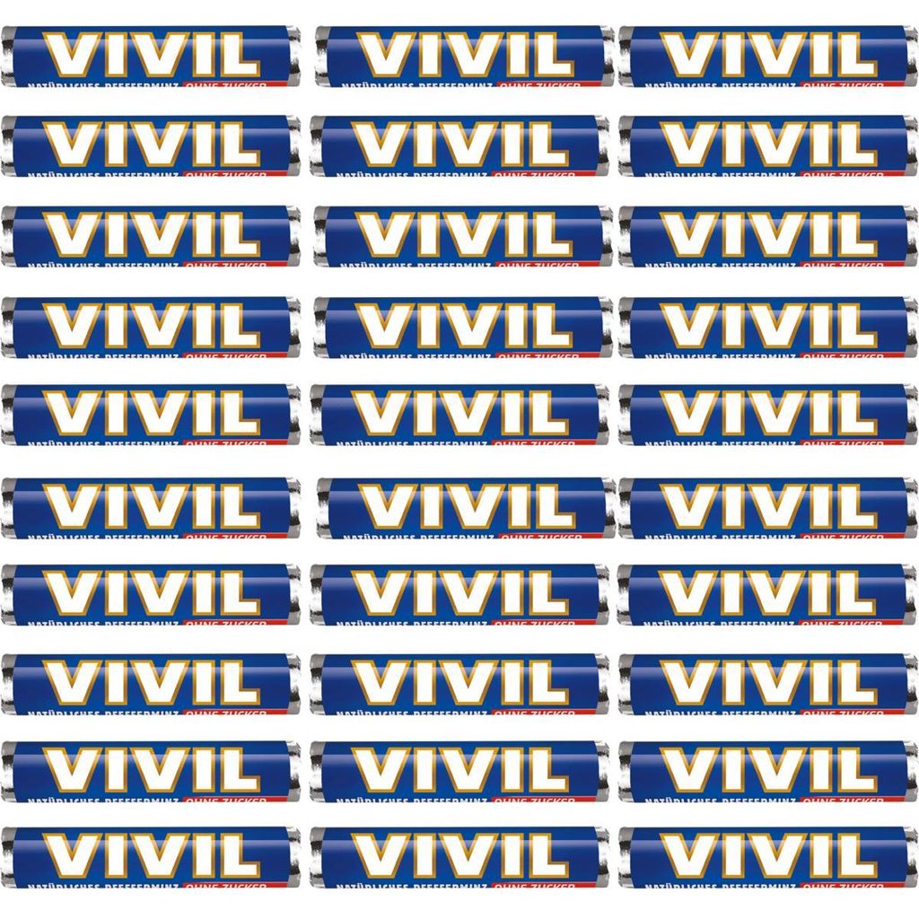 Vivil Pastillen mit natürlichem Pfefferminz zuckerfrei 28g Produktbild 
